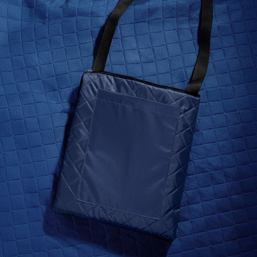 Плед для пикника "Rest"; чёрный; 115 х 140 см; двухсторонний материал флис 150 гр/м2+оксфорд  210 T - фото 11