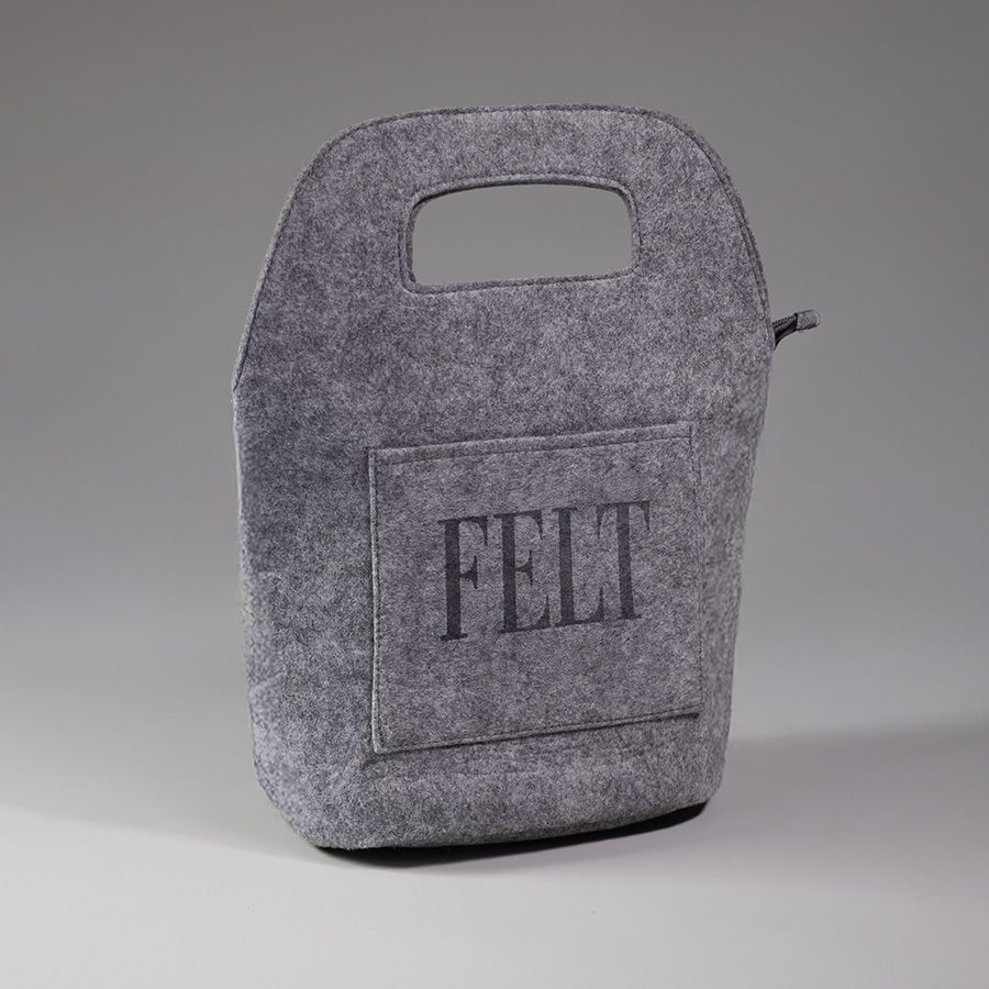 Термосумка FELTY 34 x 22 x 15 см фетр серый меланж - фото 5