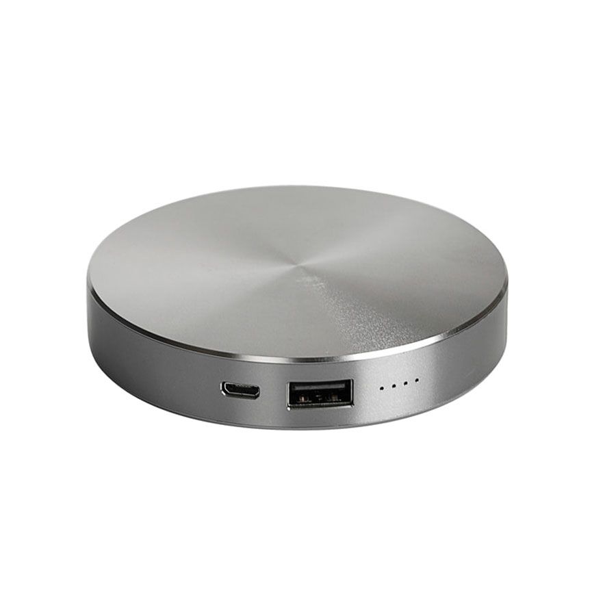 Универсальный аккумулятор UFO 6000mAh в подарочной коробке темно 8,6х1 - фото 4