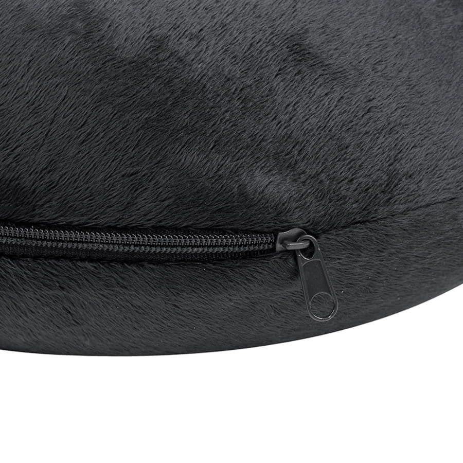Подушка дорожная SOFT; memory foam микрофибра синий серый - фото 11