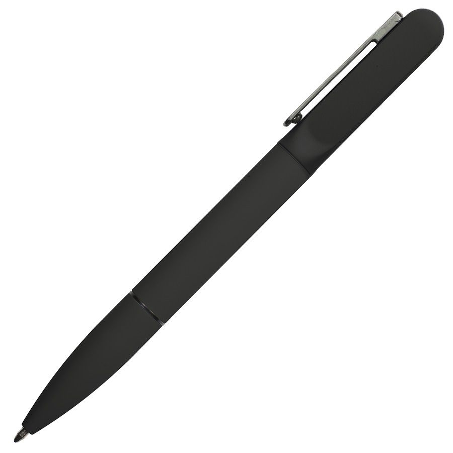 Ручка шариковая NEO с подсветкой после гравировки soft touch красный серый - фото 12