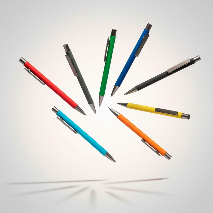 Ручка шариковая FACTOR черный серый - фото 14