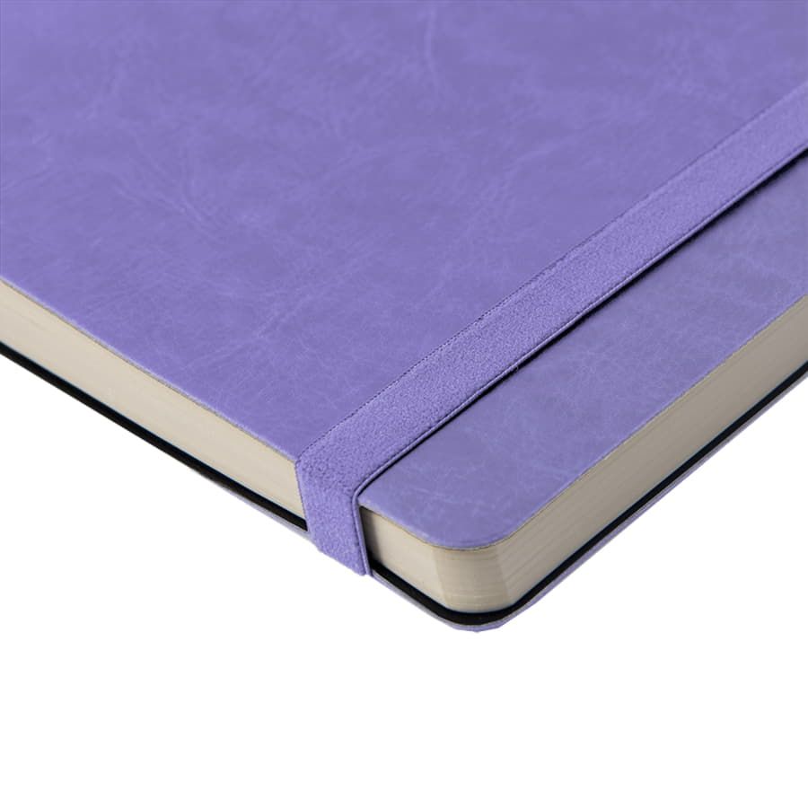 Ежедневник недатированный Boomer А5 черный кремовый блок в линейку без обреза темно-коричневый - фото 15