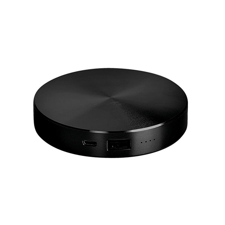 Универсальный аккумулятор UFO 6000mAh в подарочной коробке темно 8,6х1 - фото 1