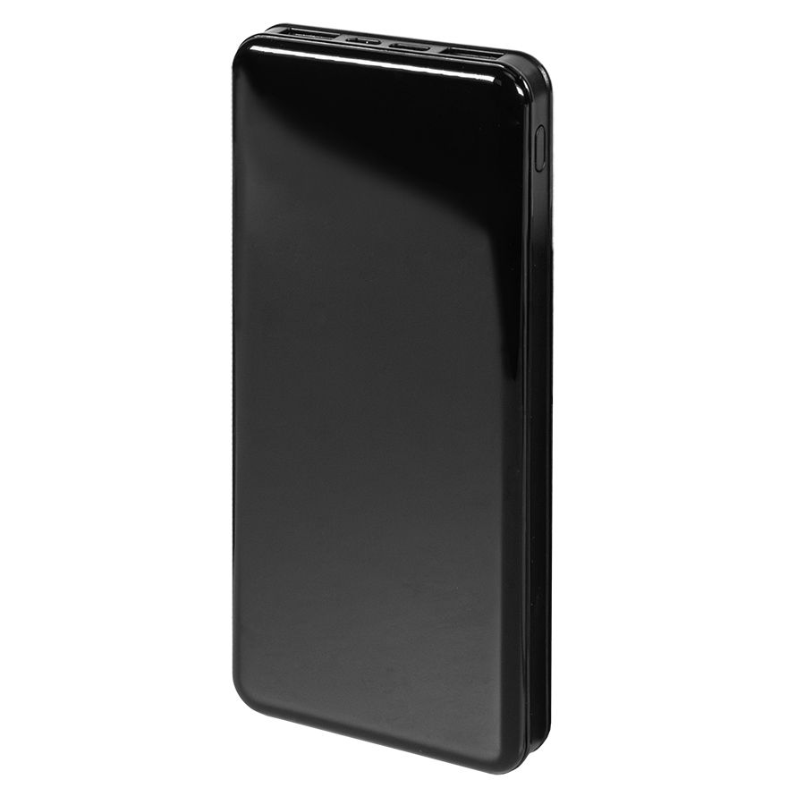 Универсальный аккумулятор Sleek 10 10000 мАч черный 14х6.8х1,5 см - фото 1