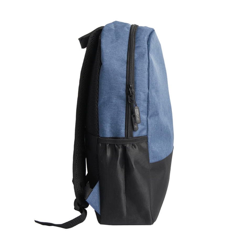 Рюкзак водостойкий PULL т.синий/чёрный 45 x 28 x 11 см 100% полиэстер 300D+600D серый черный - фото 12