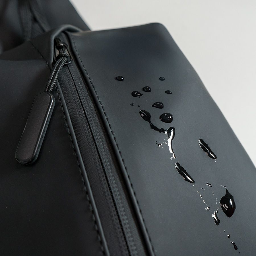 Сумка на плечо водостойкая Sling чёрный 33 х 18 х11 см 100% полиуретан черный - фото 12