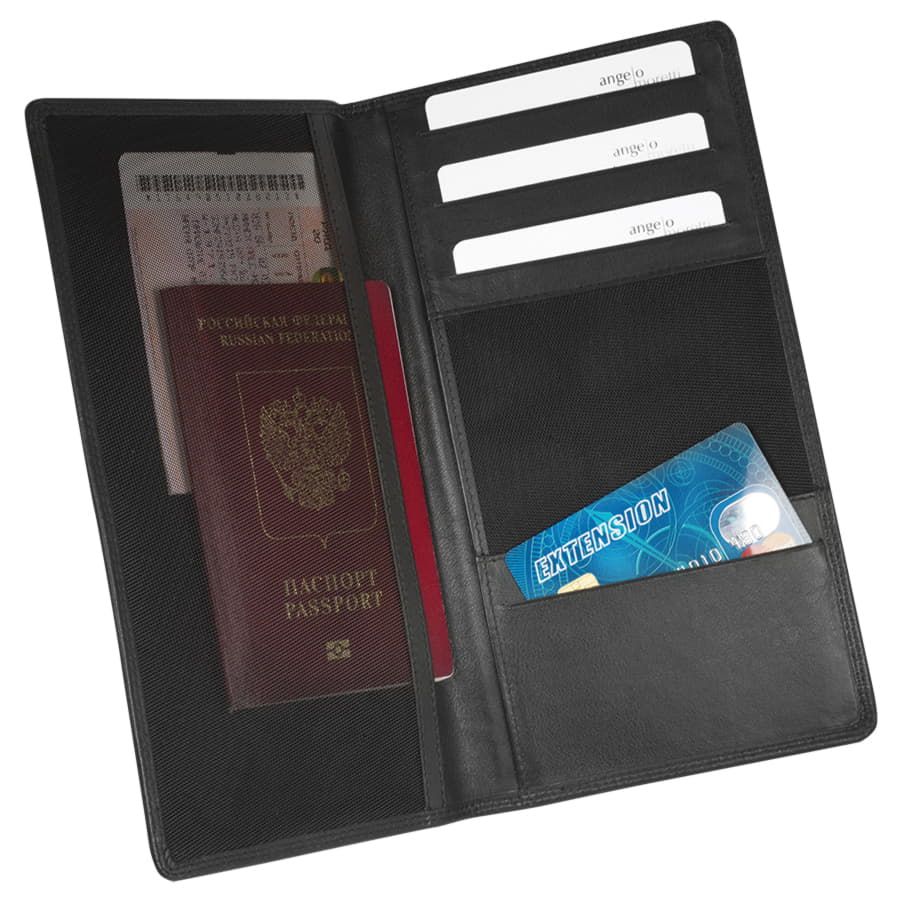 Бумажник путешественника   "Рим" в подарочной упаковке, черный - фото 2