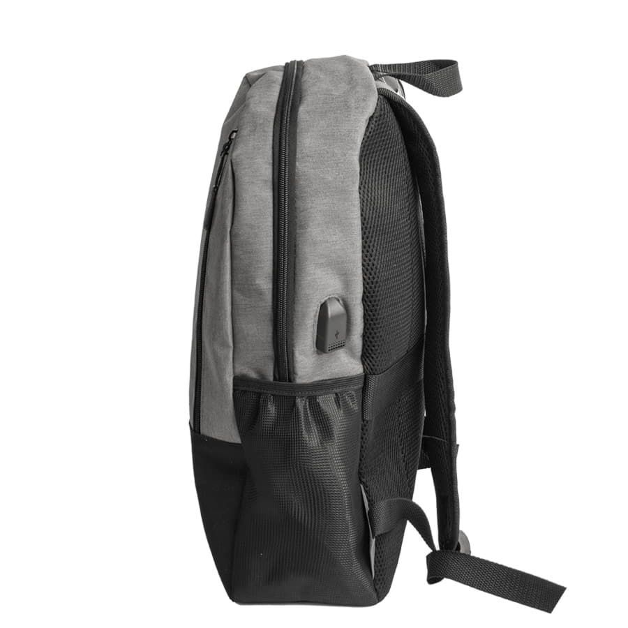Рюкзак водостойкий PULL т.синий/чёрный 45 x 28 x 11 см 100% полиэстер 300D+600D серый черный - фото 2