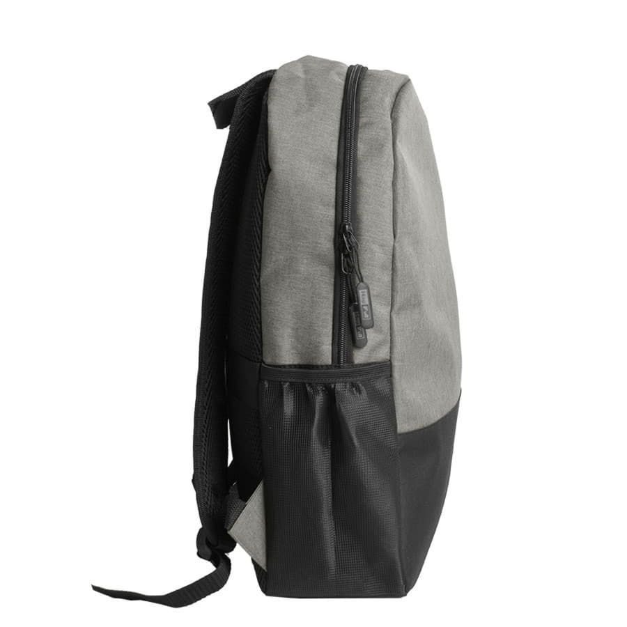 Рюкзак водостойкий PULL т.синий/чёрный 45 x 28 x 11 см 100% полиэстер 300D+600D серый черный - фото 3