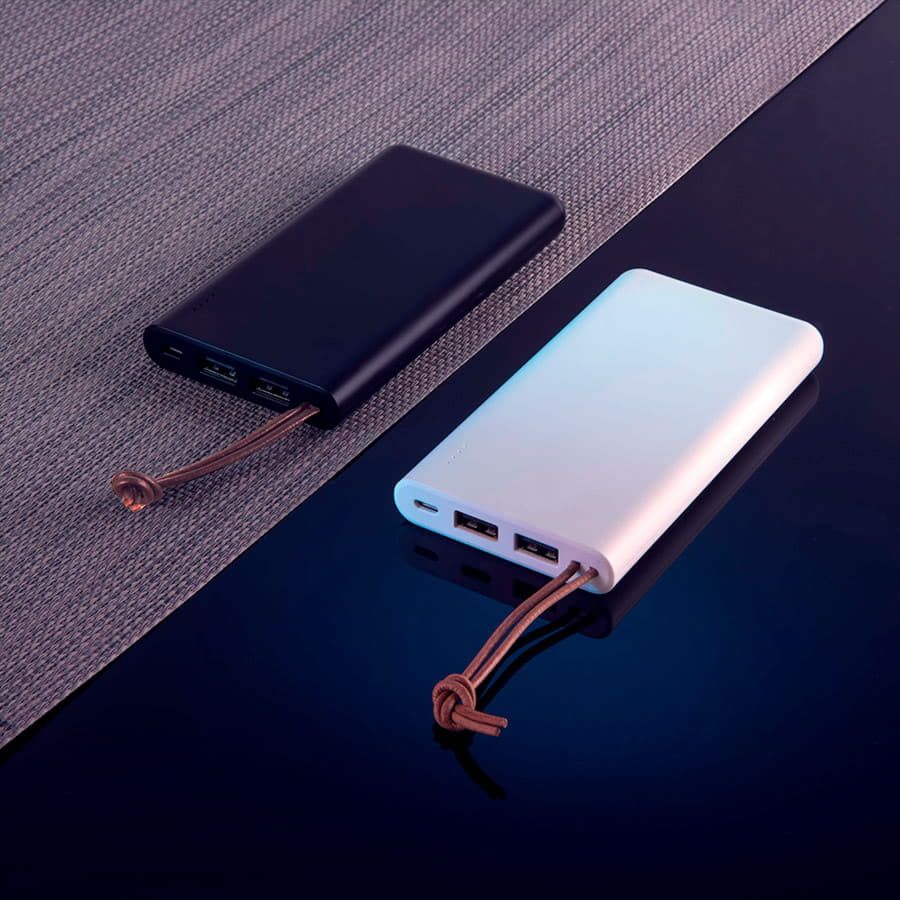 Универсальное зарядное устройство STRAP 10000mAh черный - фото 3