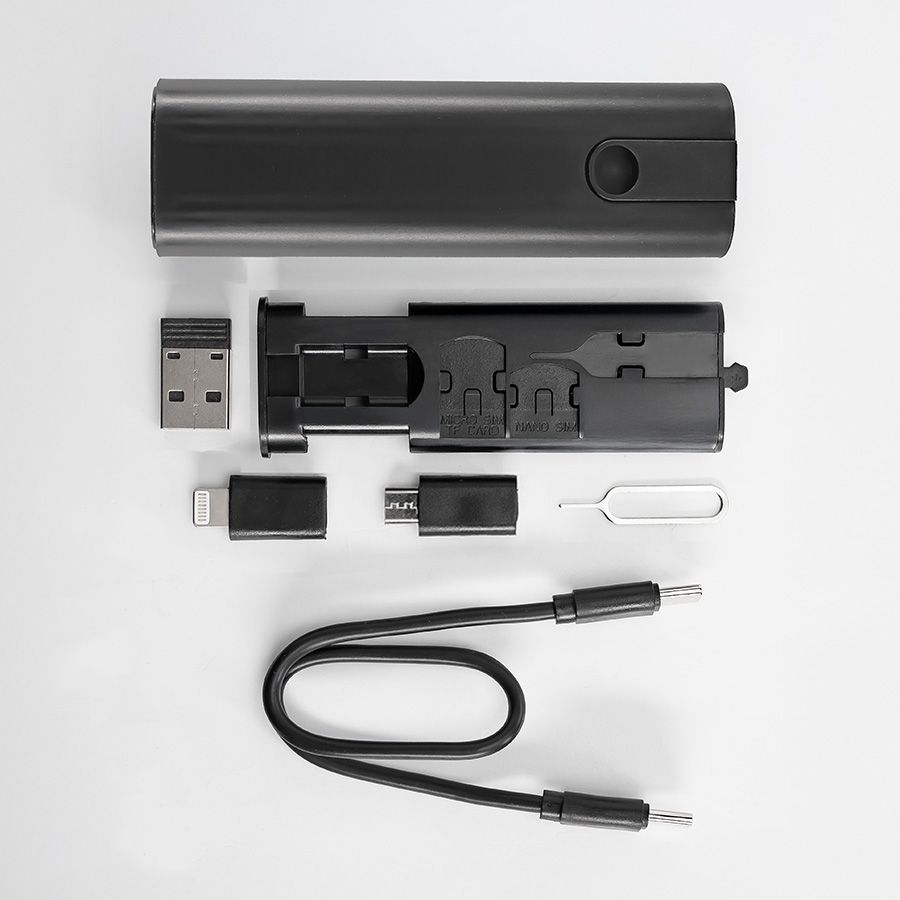 Комплект аксессуаров SMARTKIT для мобильного телефона пластик черный - фото 4