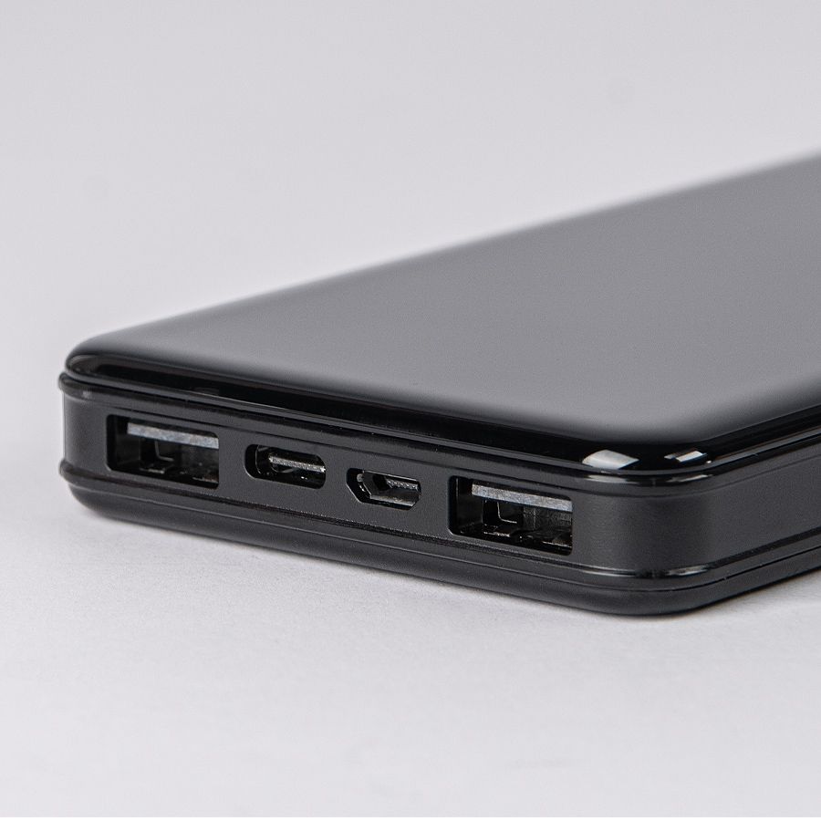 Универсальный аккумулятор Sleek 10 10000 мАч черный 14х6.8х1,5 см - фото 5