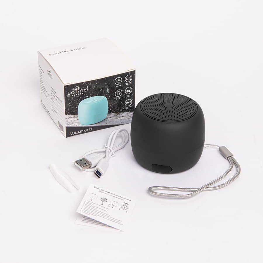Портативная mini Bluetooth-колонка Sound Burger Aquasound черный - фото 6