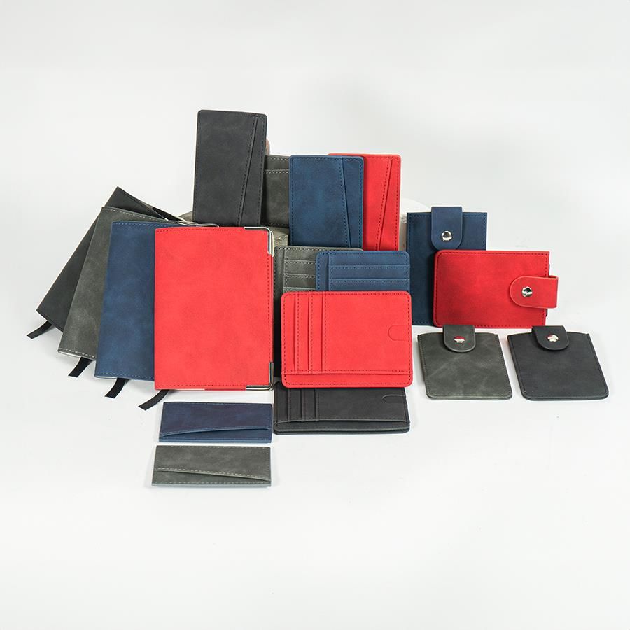 Чехол для карт Luma с 2 отделениями красный черный - фото 8