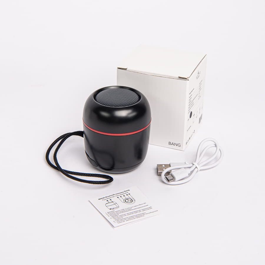 Портативная mini Bluetooth-колонка Sound Burger Bang черный - фото 8