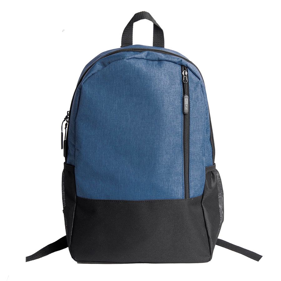 Рюкзак водостойкий PULL т.синий/чёрный 45 x 28 x 11 см 100% полиэстер 300D+600D серый черный - фото 10