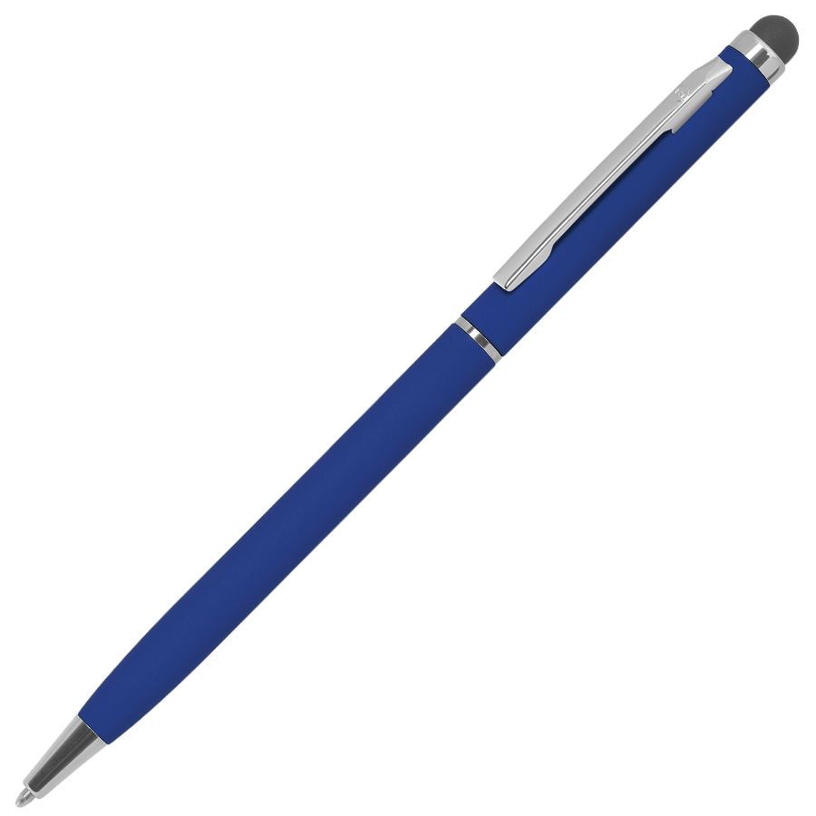 Ручка шариковая со стилусом TOUCHWRITER SOFT покрытие soft touch черный серебристый - фото 10