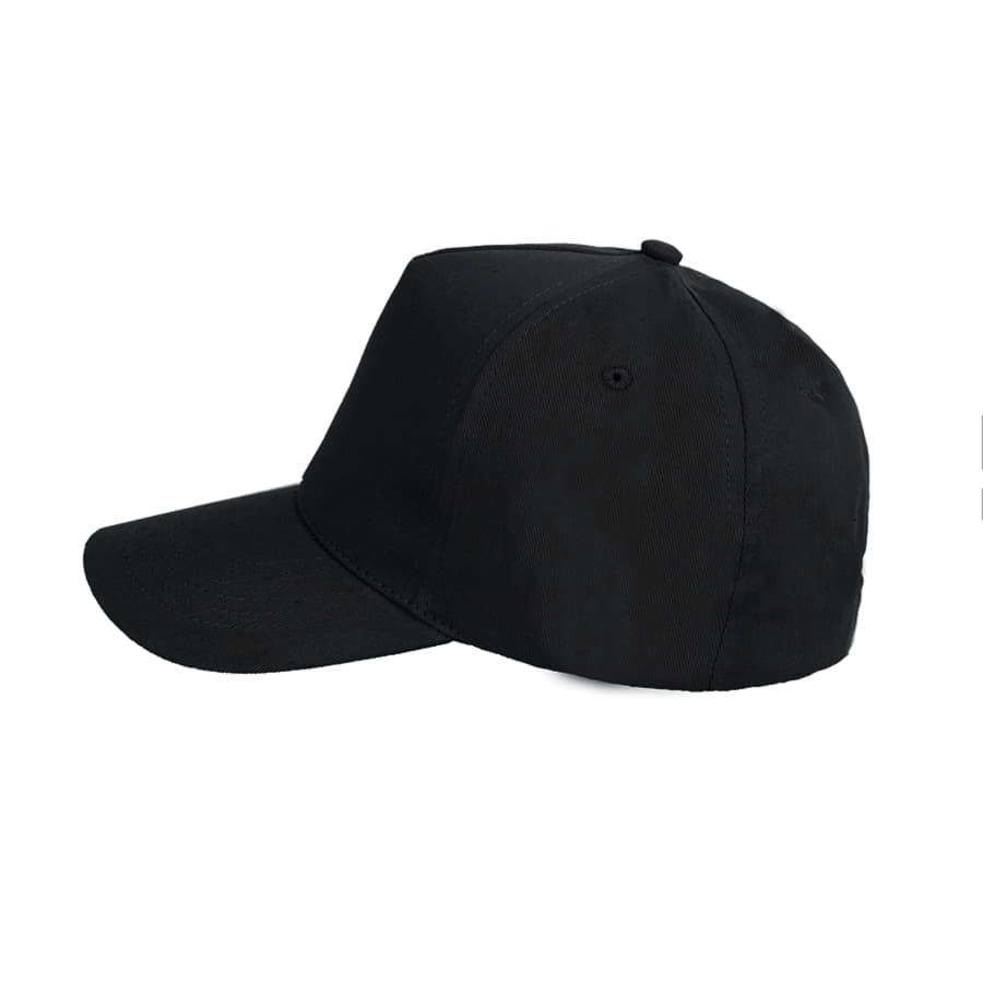 Бейсболка HIT 5 клиньев застежка на липучке черный - фото 4