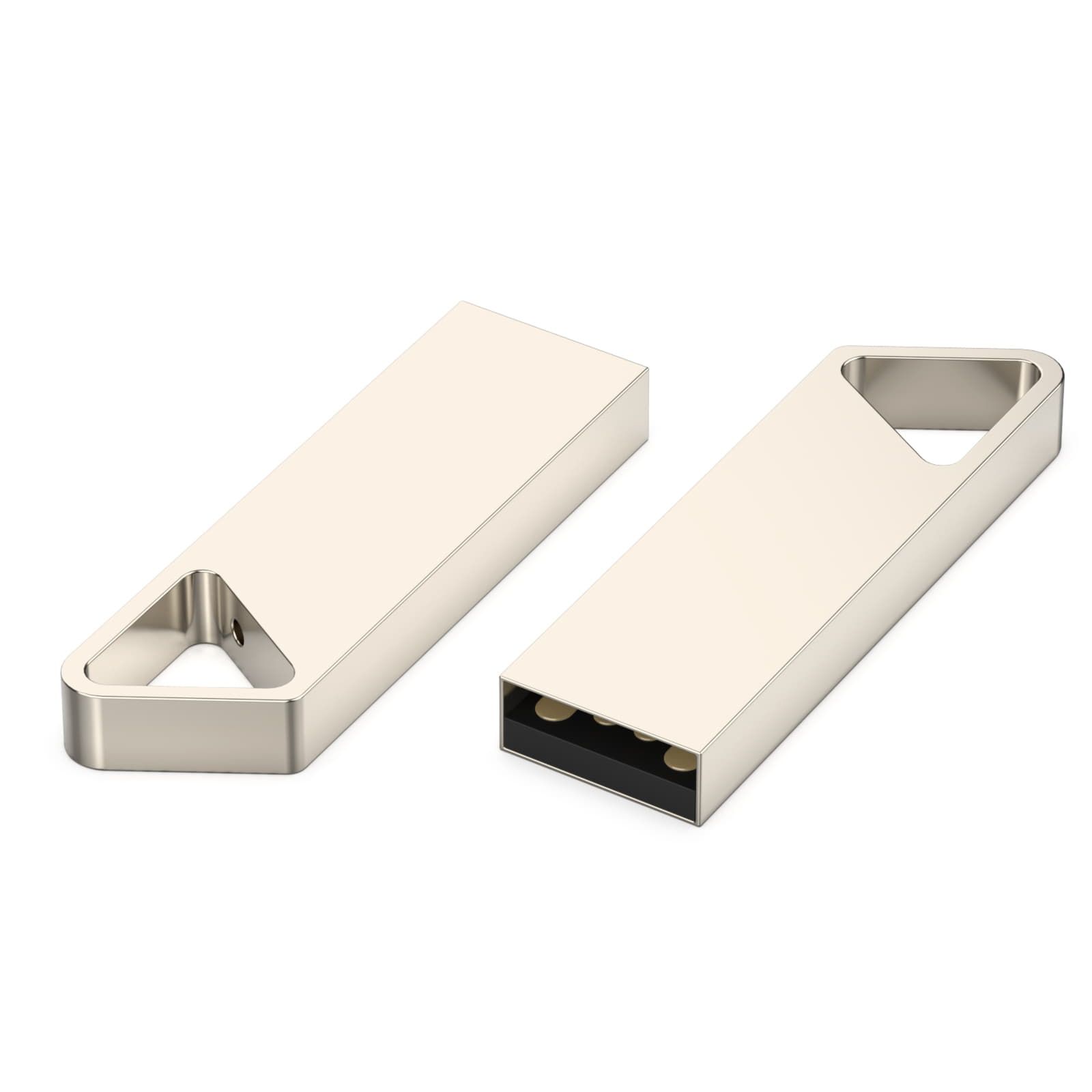 USB flash-карта SPLIT 32Гб серебристая 3,6х1,2х0,5 см металл - фото 2