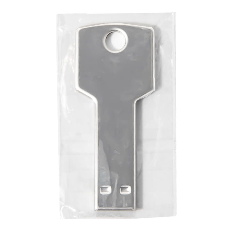 USB flash-карта KEY 16Гб серебристая 5,7х2,4х0,3 см металл - фото 3