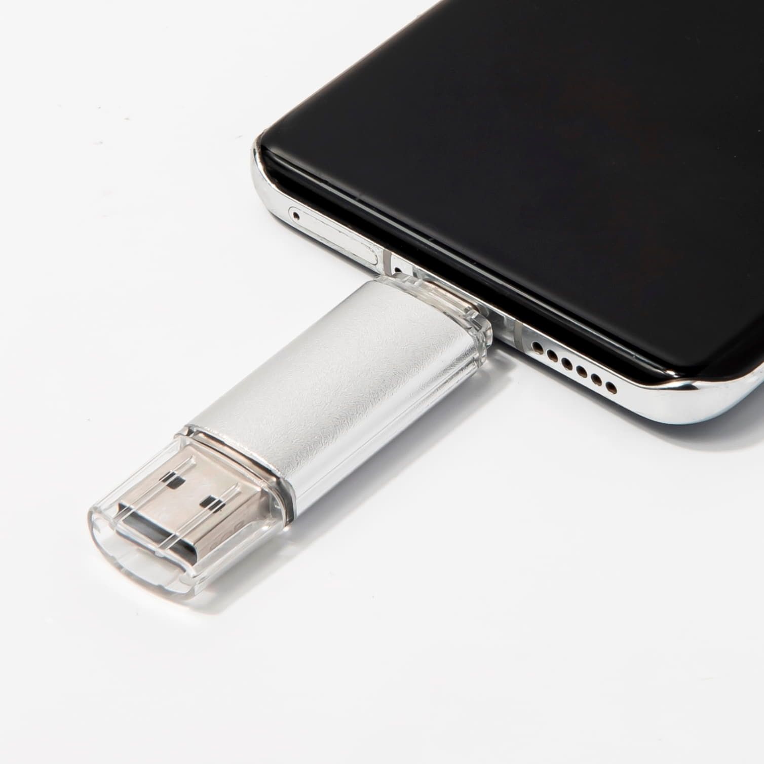 USB flash-карта ASSORTI OTG Type-C 16Гб серебристый - фото 4