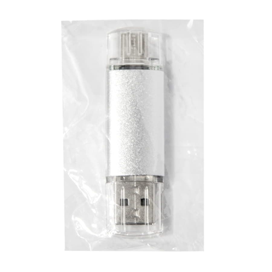 USB flash-карта ASSORTI OTG Type-C 16Гб серебристый - фото 5