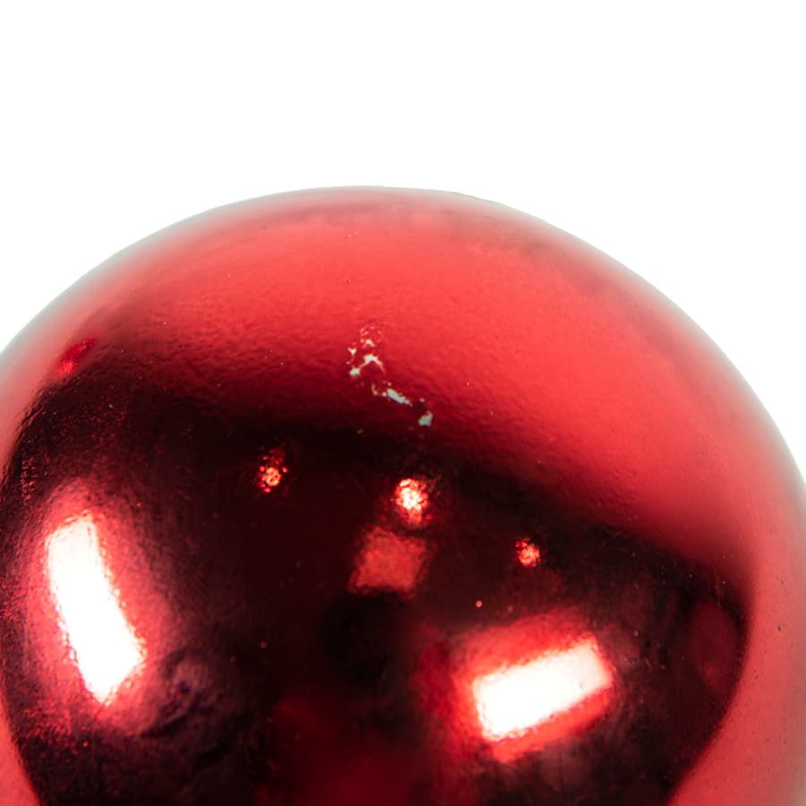Шар новогодний GLOSS серебристый 8 см - фото 5