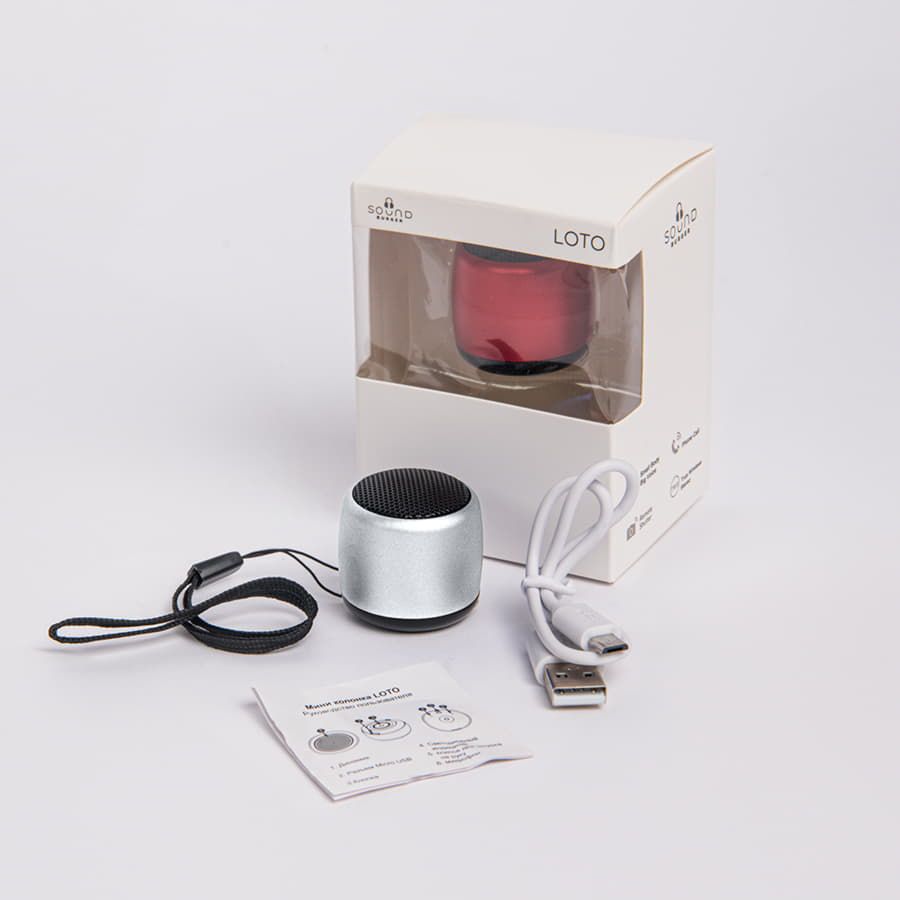 Портативная mini Bluetooth-колонка Sound Burger Loto золото серебристый - фото 5