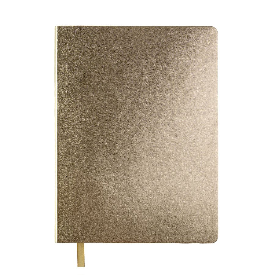 Бизнес-блокнот AURI формат А5 бронзовый блок в линейку серебристый - фото 7