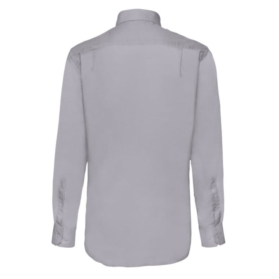 Рубашка мужская LONG SLEEVE OXFORD SHIRT 135 серый - фото 2