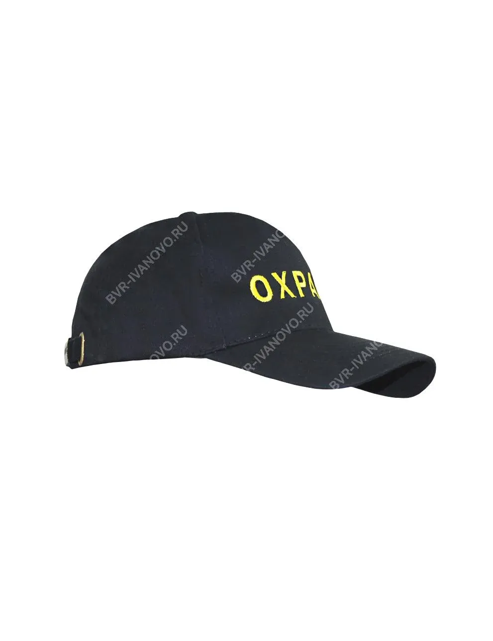 Бейсболка ОХРАНА цв.Чёрный безразмерная