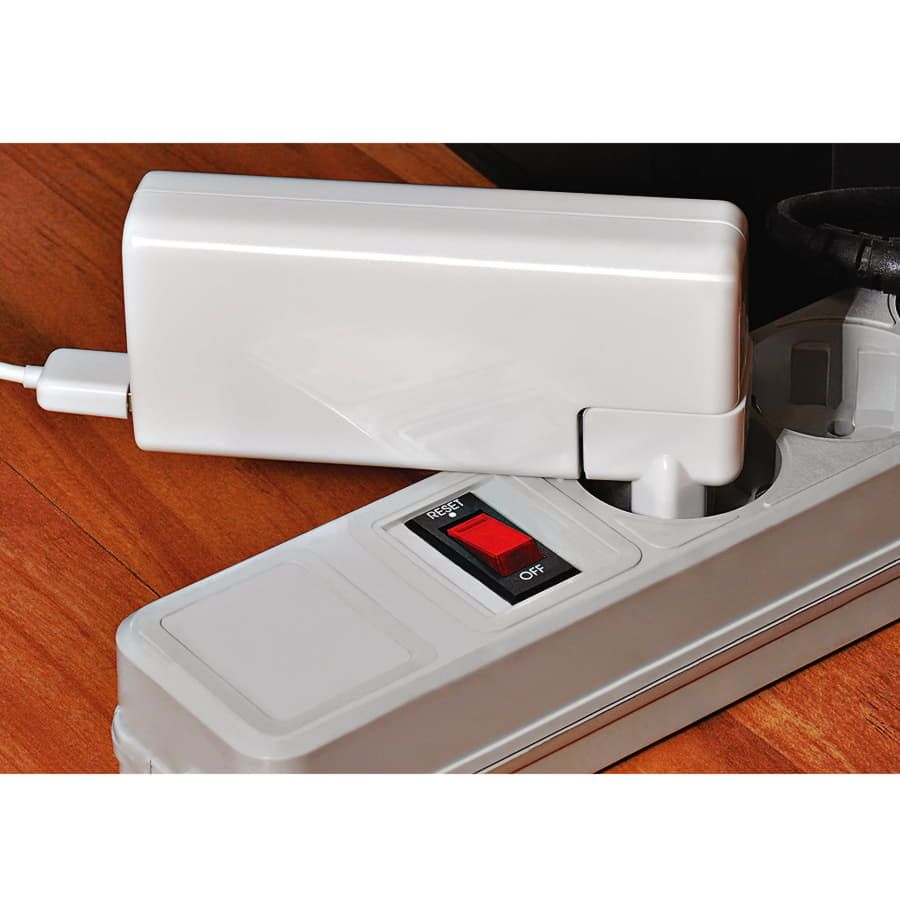 Универсальное зарядное устройство Connector 6000mAh белый - фото 4