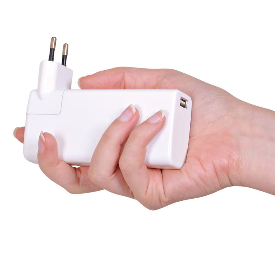 Универсальное зарядное устройство Connector 6000mAh белый - фото 6