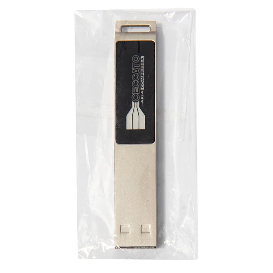 USB flash-карта LED с белой подсветкой 8Гб серебристый - фото 4