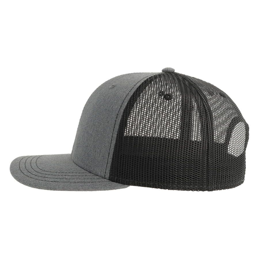 Бейсболка SONIC 6 клиньев пластиковая застежка серый черный - фото 7