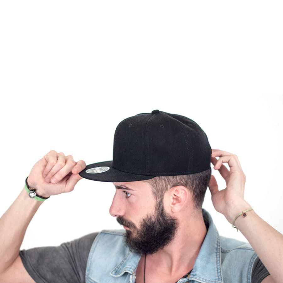 Бейсболка SNAP BACK 6 клиньев пластиковая застежка белый - фото 11