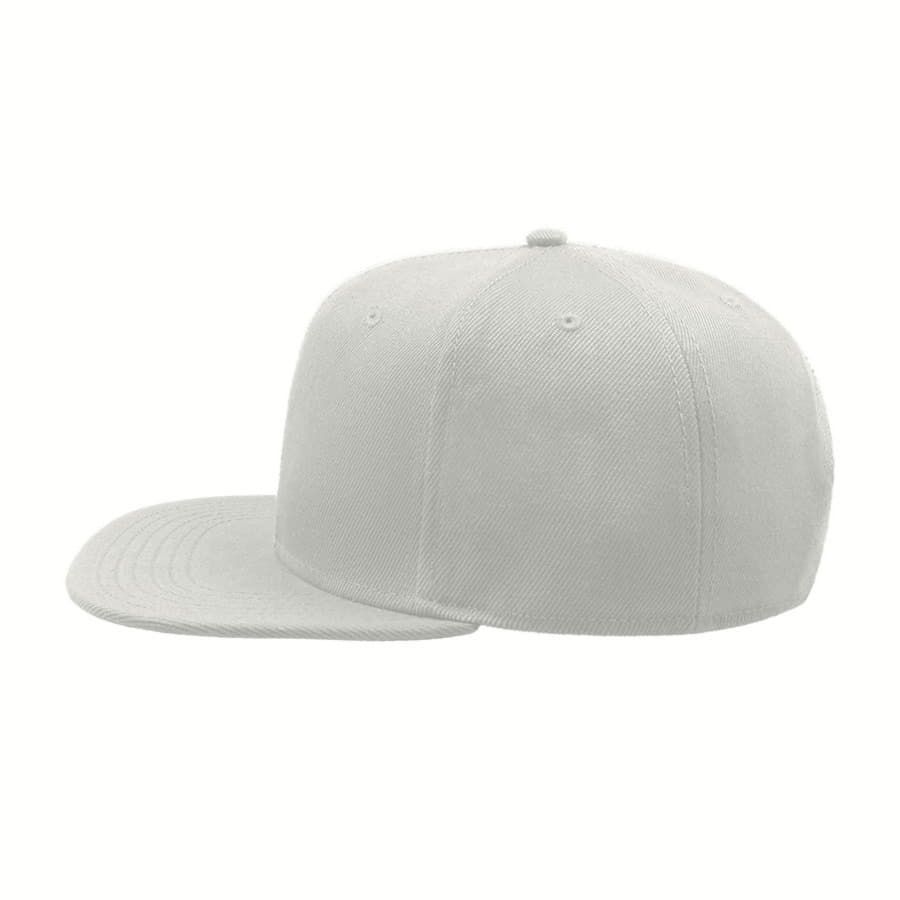 Бейсболка SNAP BACK 6 клиньев пластиковая застежка белый - фото 4