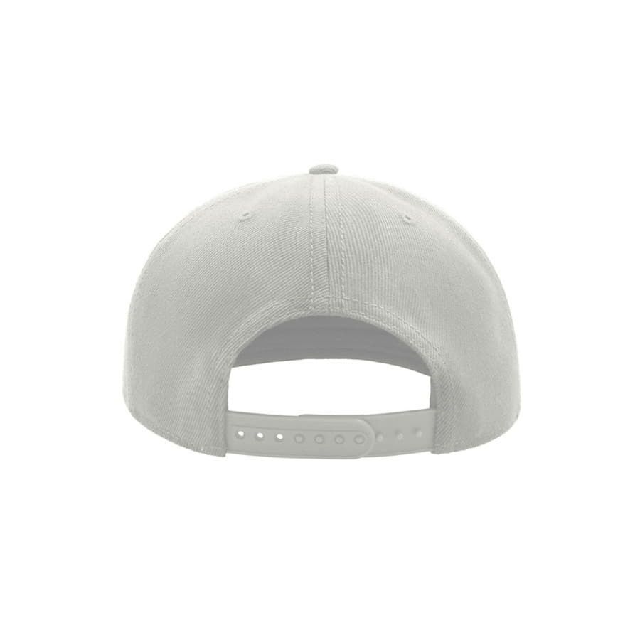 Бейсболка SNAP BACK 6 клиньев пластиковая застежка белый - фото 6