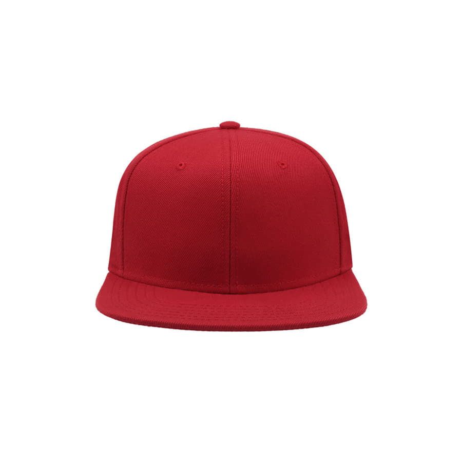 Бейсболка SNAP BACK 6 клиньев пластиковая застежка красный - фото 5