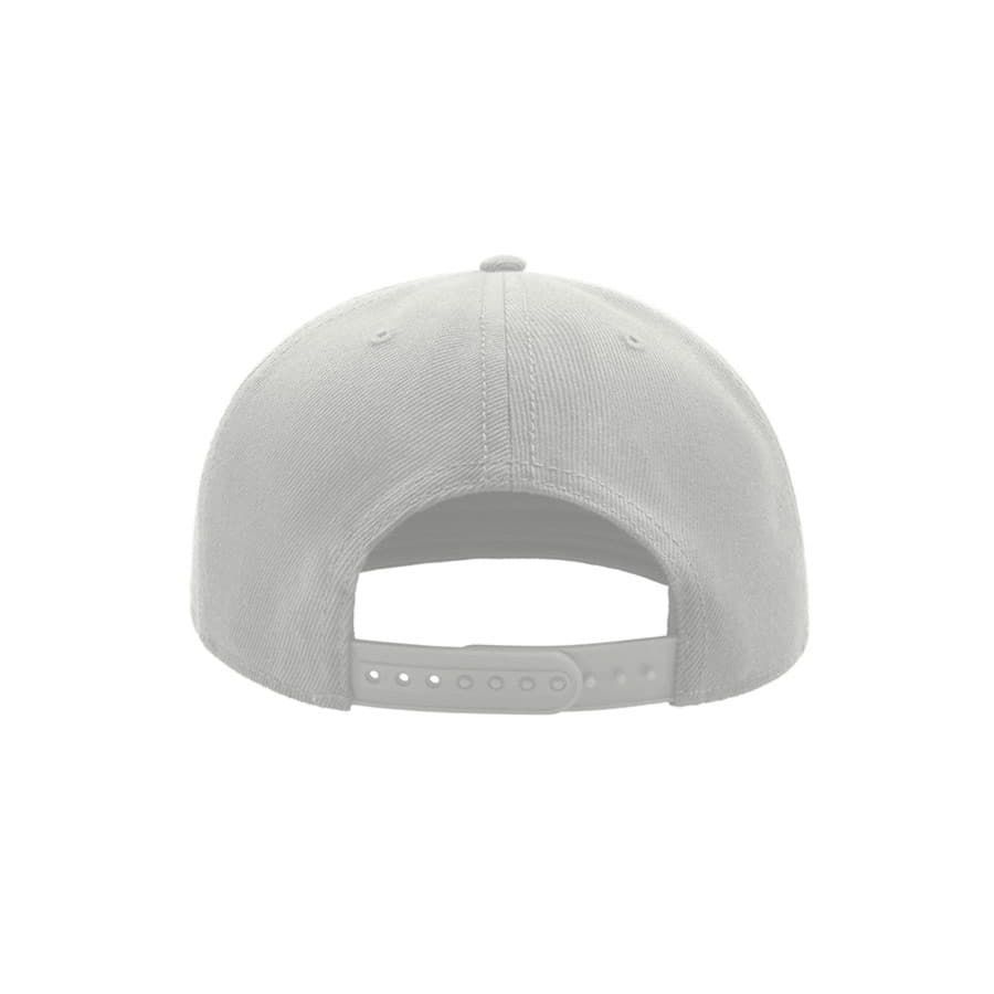 Бейсболка SNAP BACK 6 клиньев пластиковая застежка белый черный - фото 6