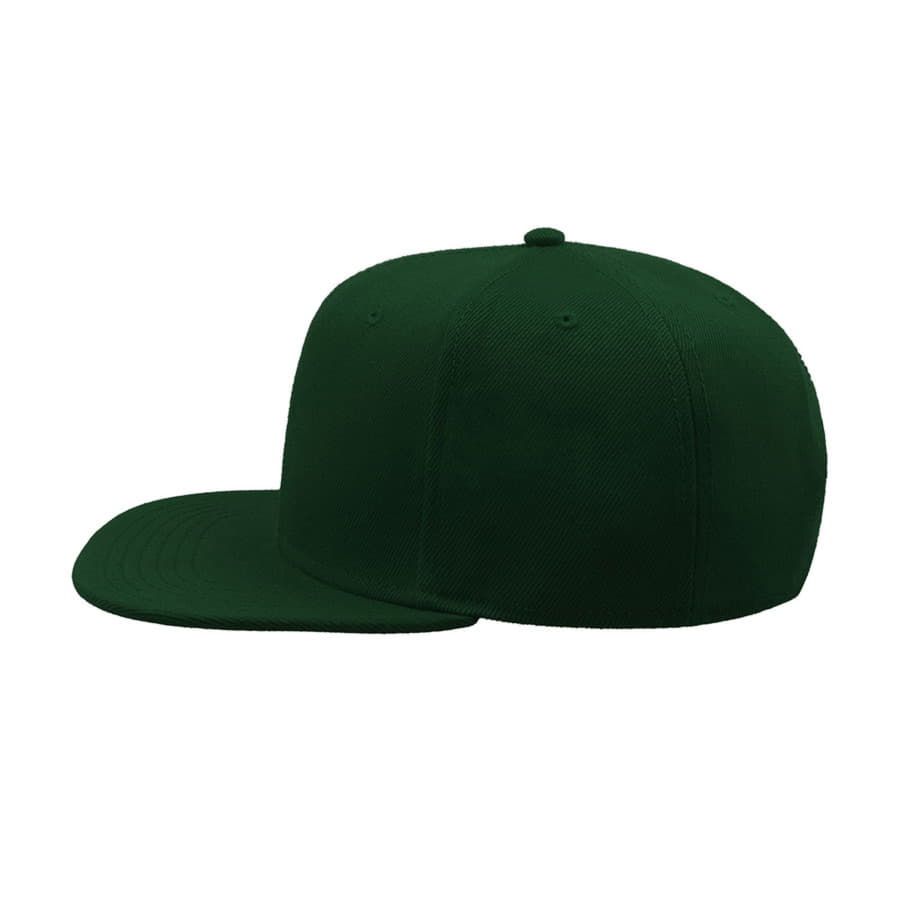 Бейсболка SNAP BACK 6 клиньев пластиковая застежка зеленый - фото 4
