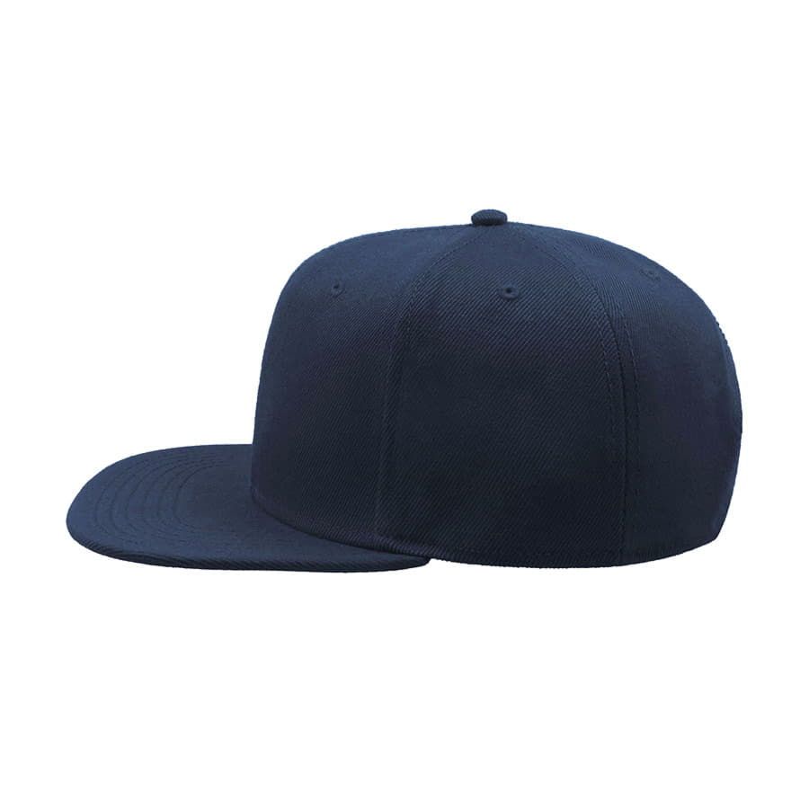 Бейсболка SNAP BACK 6 клиньев пластиковая застежка темно-синий - фото 4