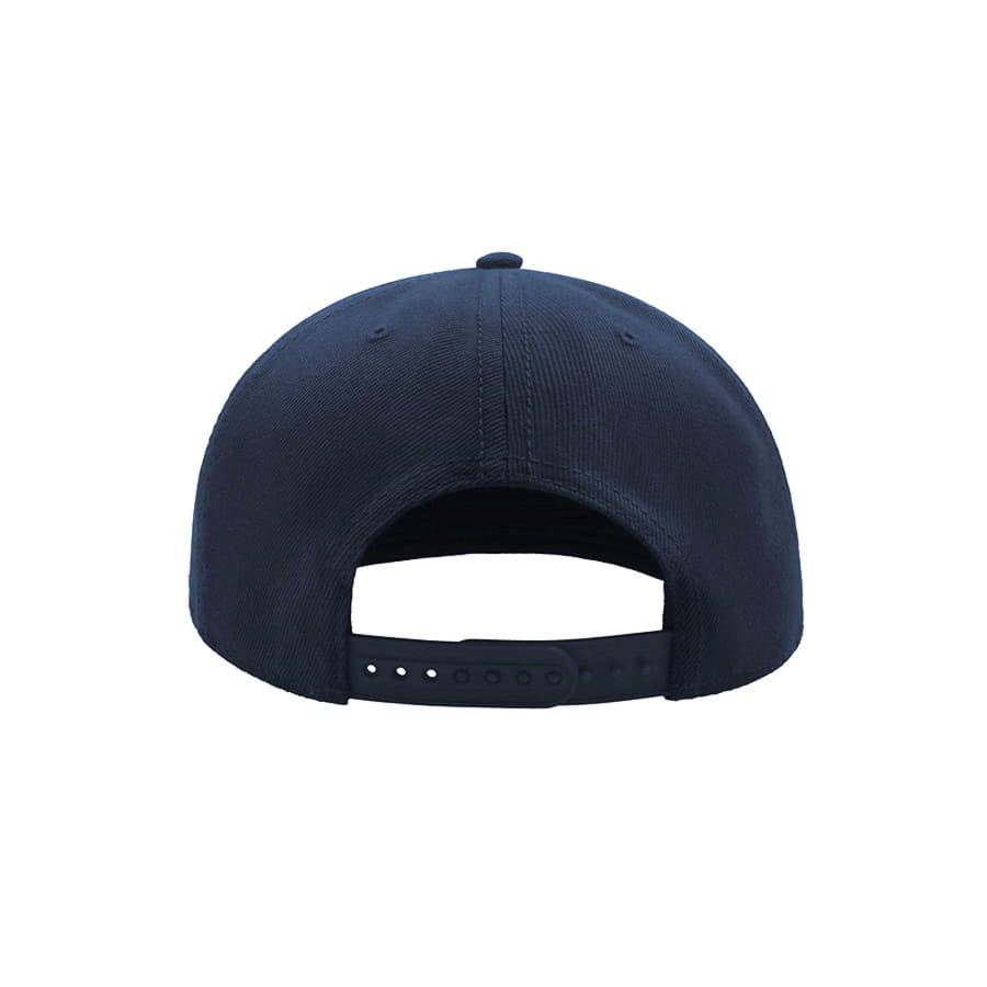 Бейсболка SNAP BACK 6 клиньев пластиковая застежка темно-синий - фото 6