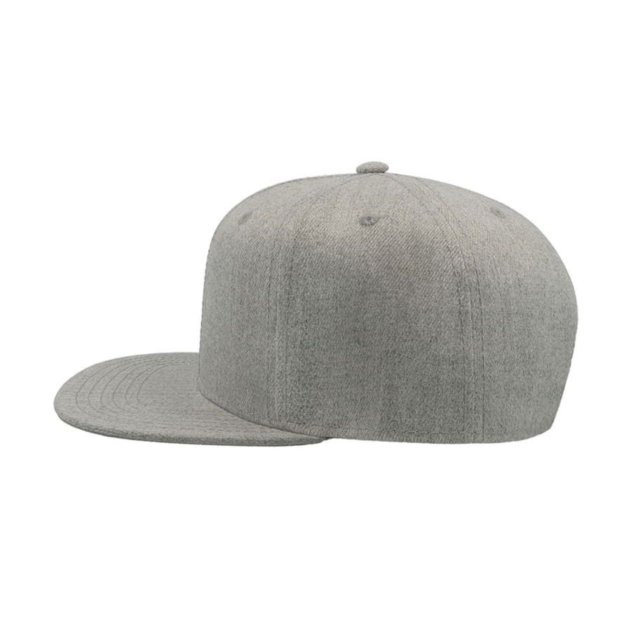 Бейсболка SNAP BACK 6 клиньев пластиковая застежка серый - фото 4