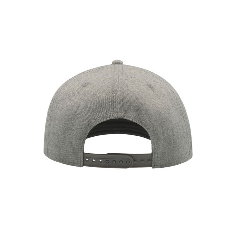 Бейсболка SNAP BACK 6 клиньев пластиковая застежка серый - фото 6
