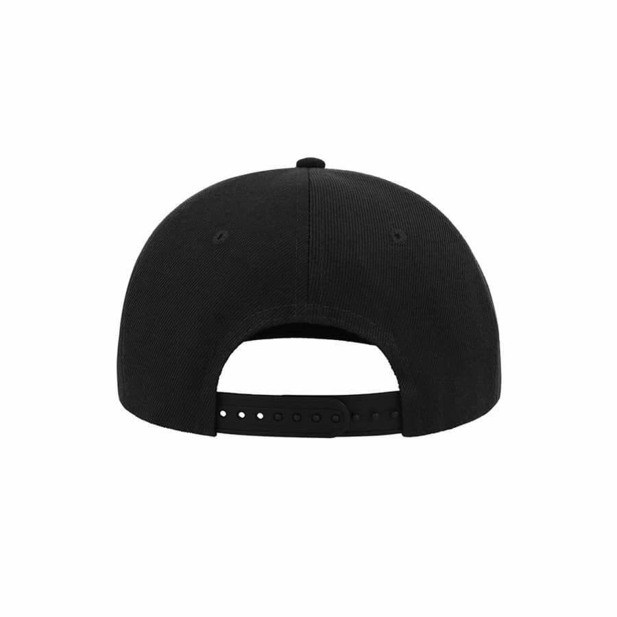Бейсболка SNAP BACK 6 клиньев пластиковая застежка черный красный - фото 6