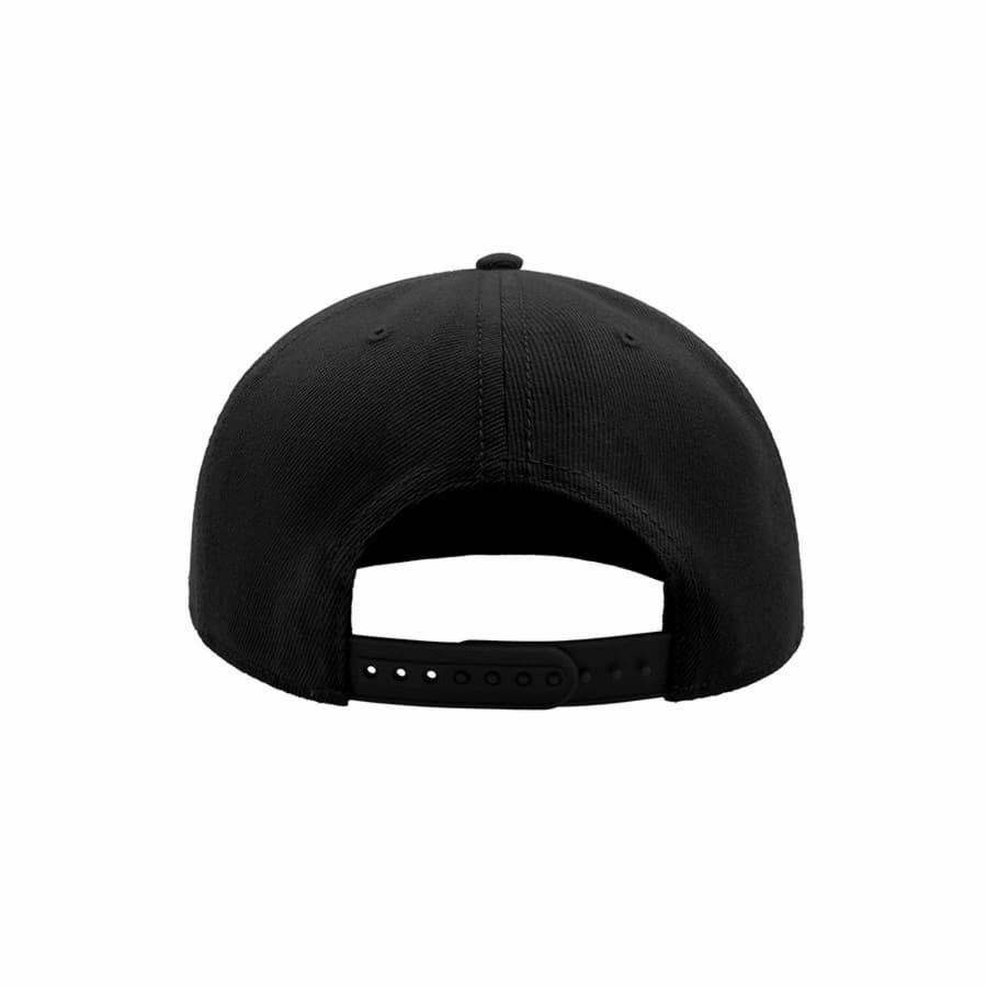 Бейсболка SNAP BACK 6 клиньев пластиковая застежка черный - фото 6
