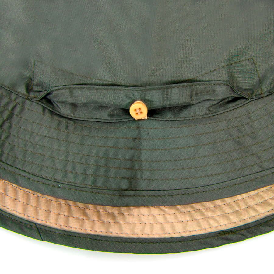Панама BUCKET POCKET оливковый хаки - фото 10