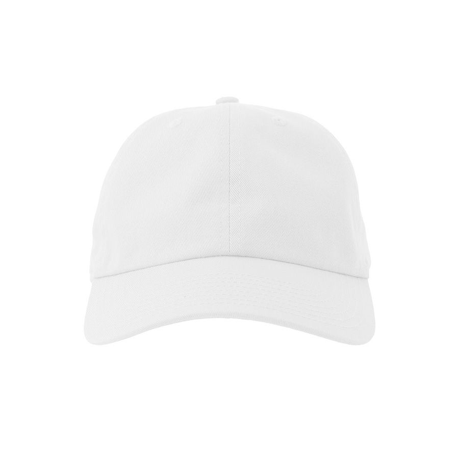 Бейсболка DAD HAT-S 6 клиньев металлическая застежка белый - фото 8